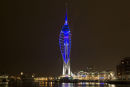 Portsmouth Spinaker tower at night
